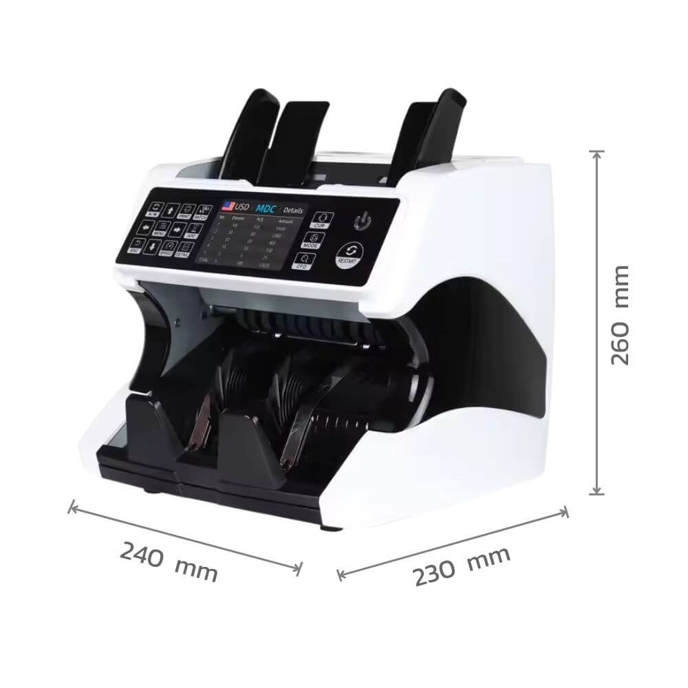 เครื่องนับธนบัตร นับมูลค่าเงินไทยแบบ MIX ได้ รองรับ 12 สกุลเงิน WINMAX รุ่น AL-920